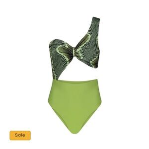 NWT [SET] Fe Noel Evergreen swimsuit & pants set.